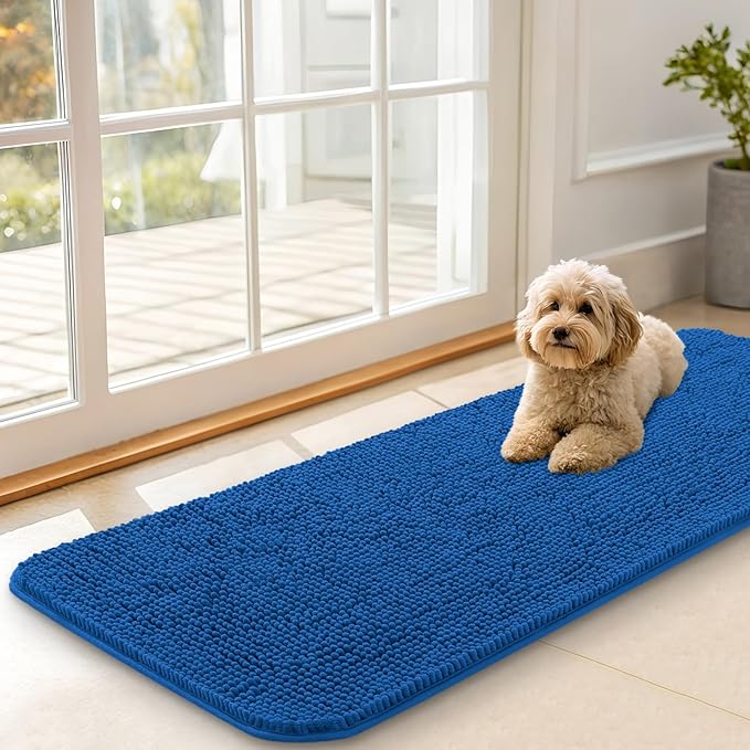 OLANLY Dog Door Mat for Muddy Paws 47x17, Absorbs Moisture and Dirt, Absorbent by OLANLY