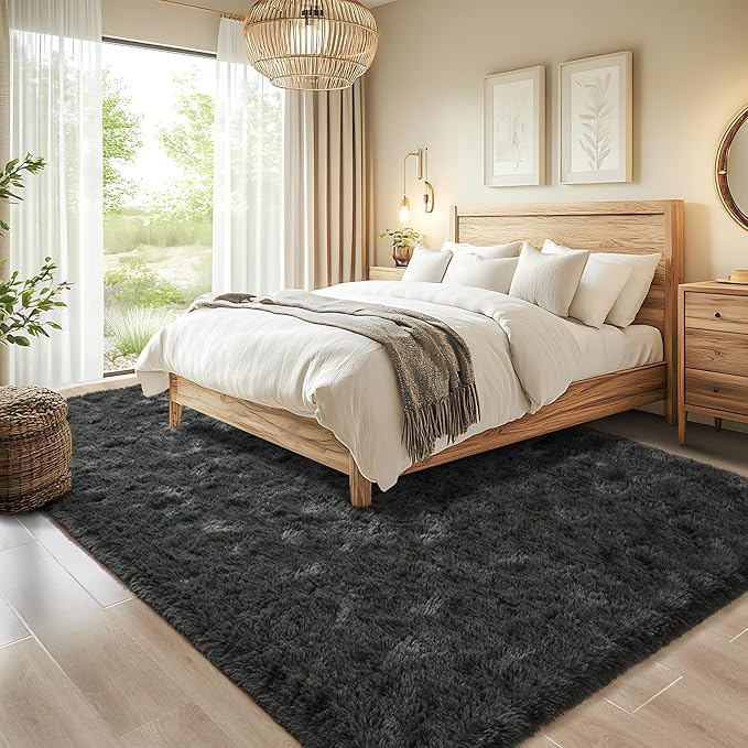 Chicrug Soft Area Rugs for Bedroom Living Room Plush Fluffy Rug 5x8 Feet - Image 4
