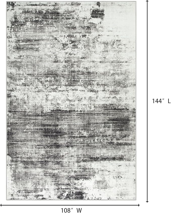 9x12 Area Rugs Washable Rug: Modern Abstract Living Room Rug Soft Anti-Skid - Image 2