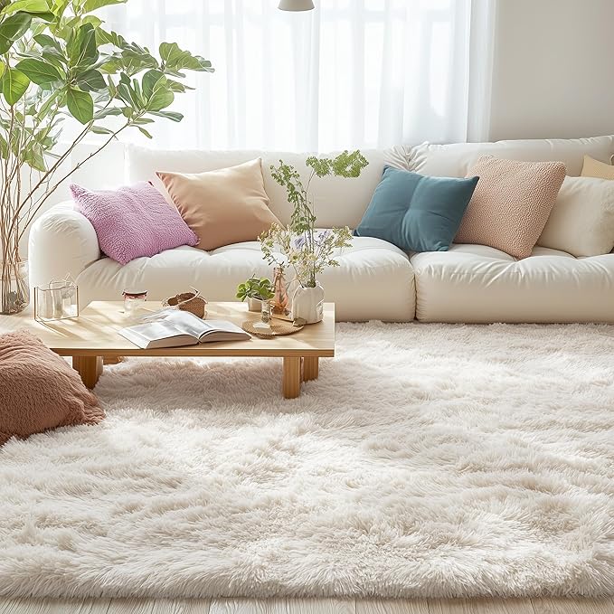 OLANLY 4x8 Area Rugs for Living Room Bedroom, Machine Washable Soft Fluffy - Image 6