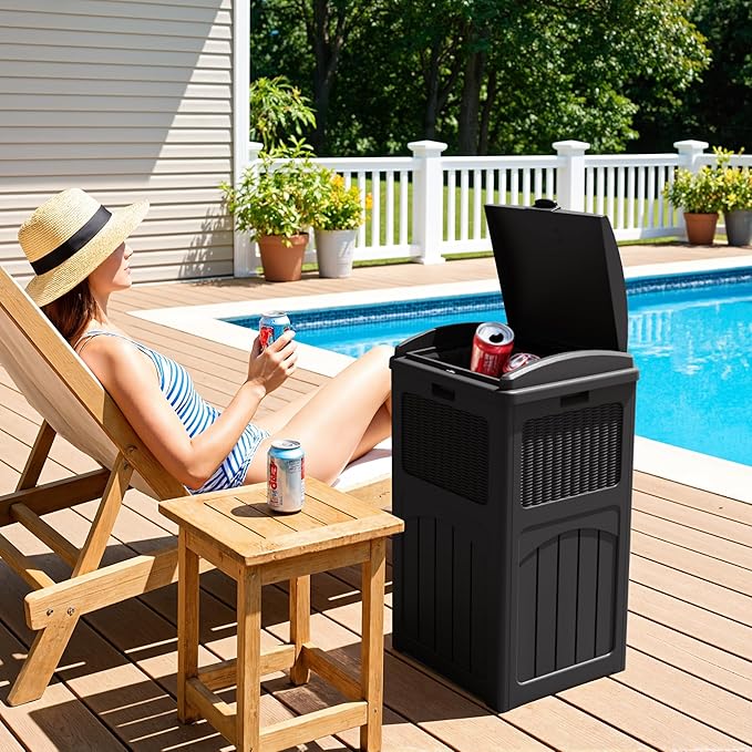 Greesum 33 Gallon Outdoor Trash Can - Image 7