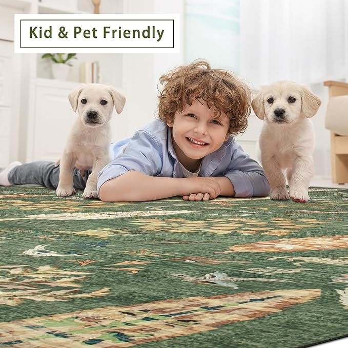 Washable Rugs 8x10 Area Rugs for Living Room, Dining Room- Large Ultra Soft - Image 6