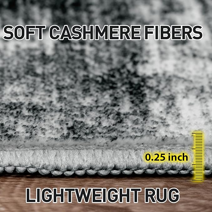 4x6 Area Rugs Washable Rug: Modern Abstract Living Room Rug Soft Anti-Skid Thin - Image 5