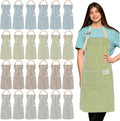 Janmercy 24 Pcs Aprons for Women Men by Janmercy