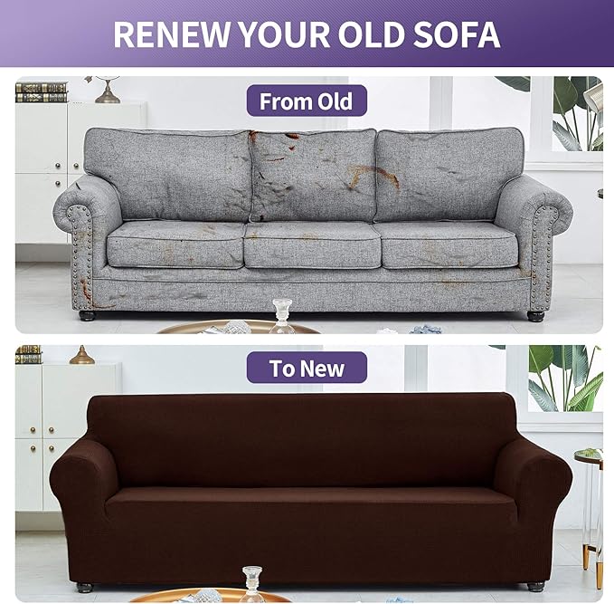 Joccun Stretch Couch Cover Slipcovers, 1-Piece Sofa Covers - Image 5