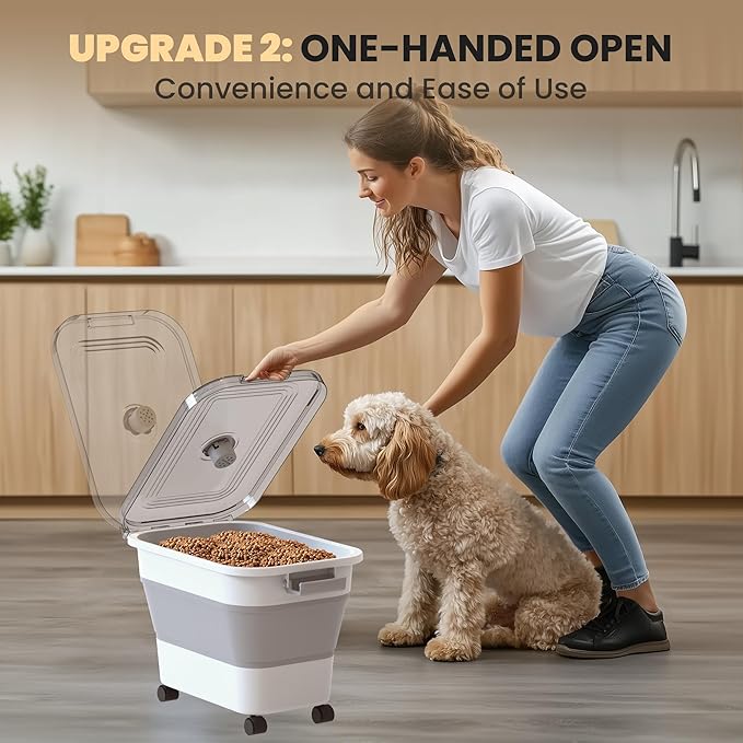 20-23 Lbs Dog Food Storage Container, Collapsible Dog Food Container - Image 5