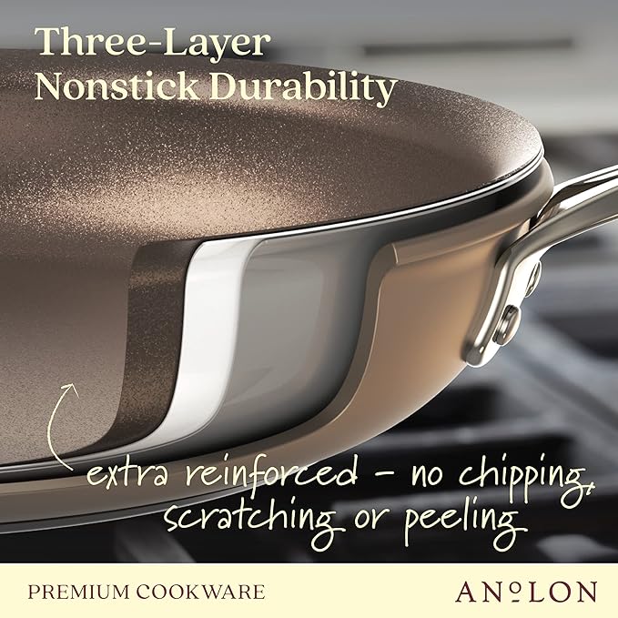 Anolon Ascend Hard Anodized Nonstick Cookware/Pots and Pans Set - Image 3