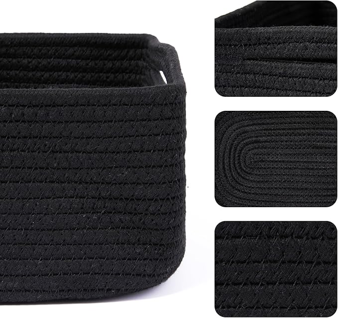 MiniArk Small Storage Baskets for Organizing | Closet Organizer Bins | Shelf - Image 2