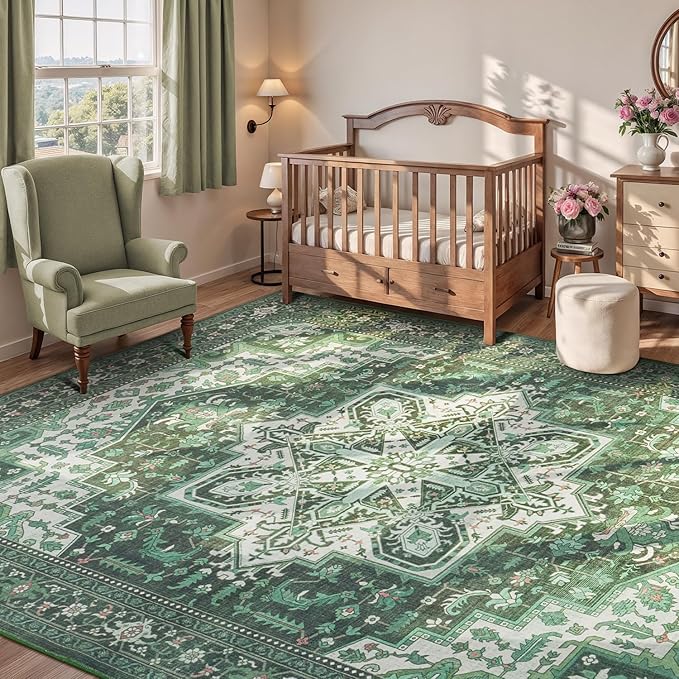 Rugflix 3x5 Area Rugs for Living Room, Machine Washable Rug Non Slip Stain - Image 7