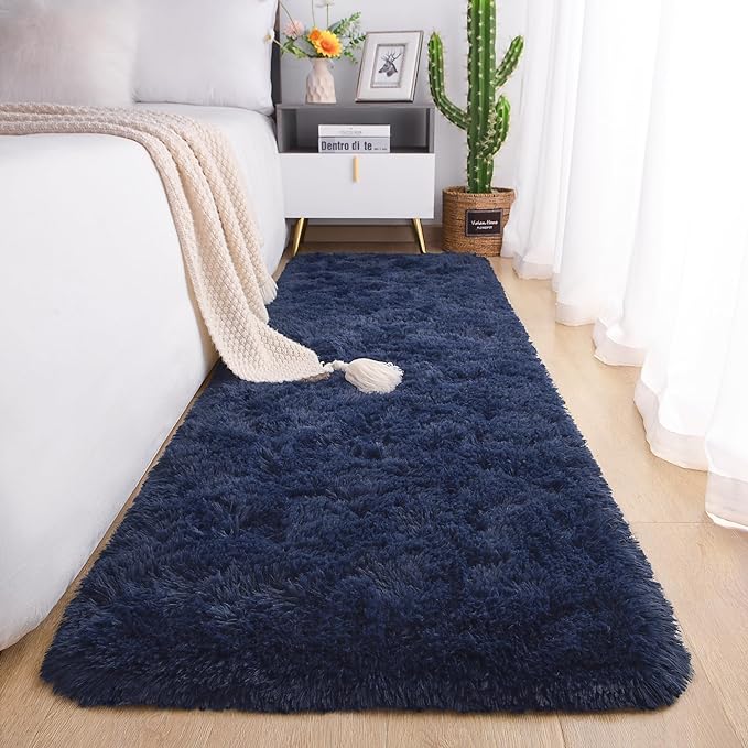 Chicrug Soft Runner Rug for Bedroom Living Room Plush Fluffy Rug 2x8 Feet by ChicrugHomeDecor
