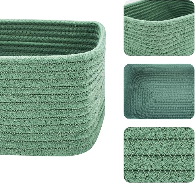 MiniArk Small Storage Baskets for Organizing | Closet Organizer Bins | Shelf - Image 3