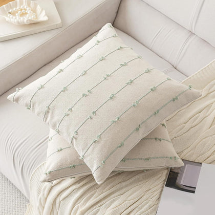 YEENAASY Boho Throw Pillow Covers 26x26 Set of 2 Farmhouse Pillow Cases