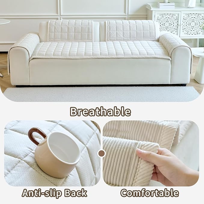 Couch Covers for Dogs Washable, Non Slip Couch Covers for Loveseat Sofa Pet - Image 5