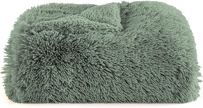 Bedsure GentleSoft Fluffy Sage Green Throw Blanket, Sage Green Decor - Image 8