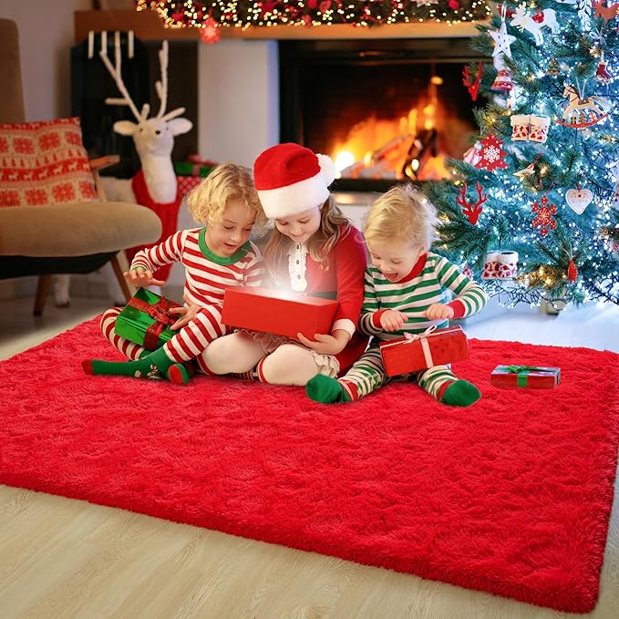 Chicrug Soft Area Rugs for Bedroom Living Room Plush Fluffy Rug 5x8 Feet - Image 2