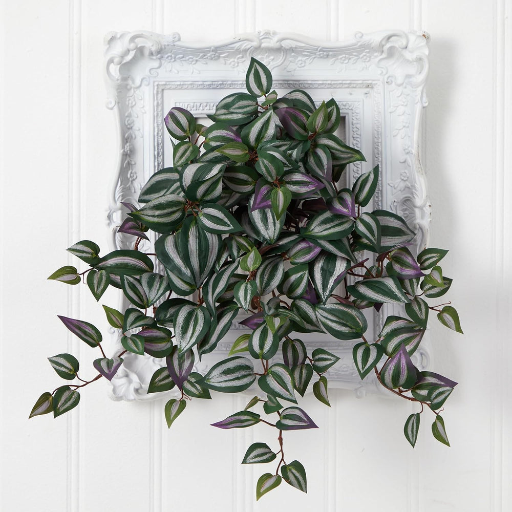 Nearly Natural 23 in Artificial Wandering Jew Hanging Plant Room Decor