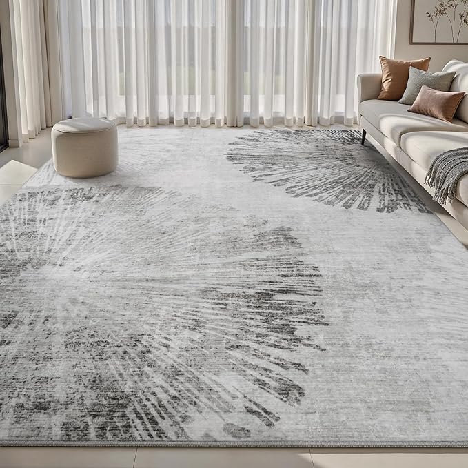 8x10 Area Rugs for Living Room-Machine Washable Rug Ultra Soft Non Slip Area by AMOAMI