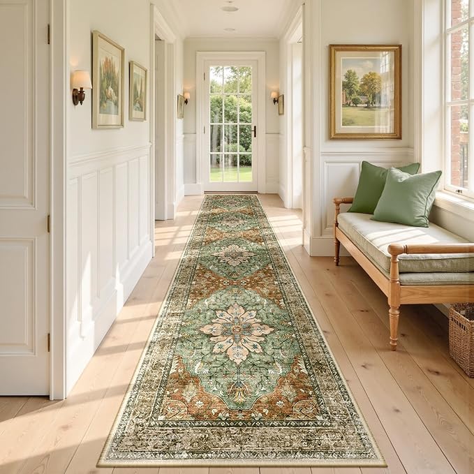 Area Rugs 2'x9' Runner Rug Non Slip Washable by RELEANY