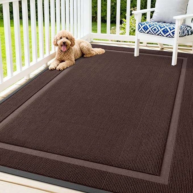 OLANLY Front Door Mat Indoor Outdoor Entrance, Waterproof All-Season, by OLANLY