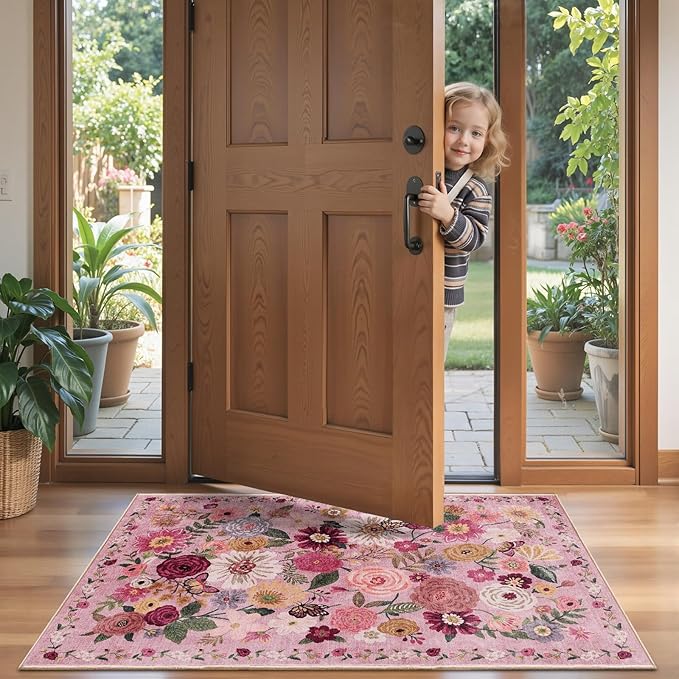 2x5 Entryway Runner Rugs, Non Slip Washable Rugs
