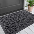 Smiry Welcome Door Mat Outside Entrance, Heavy Duty Trap Dirt and Moisture Easy by Smiry