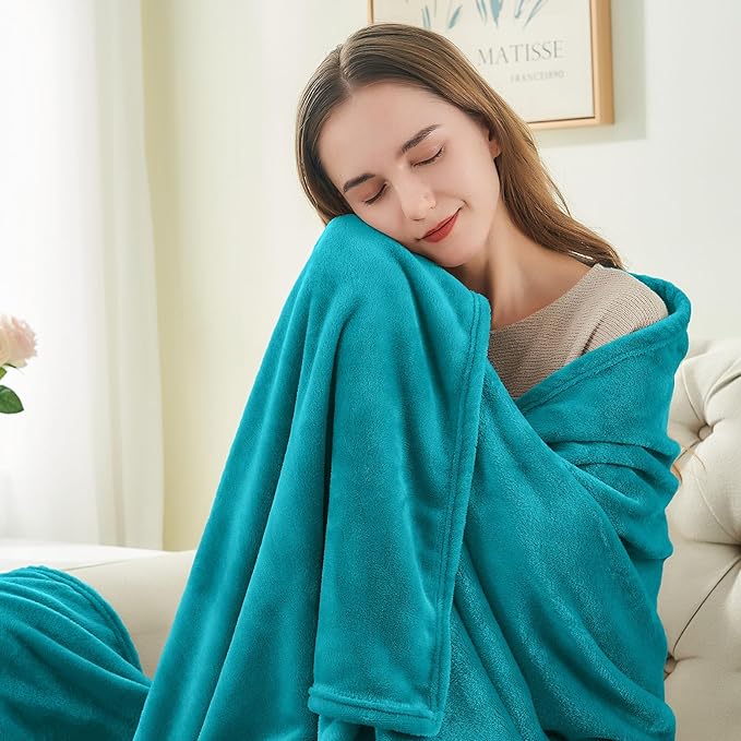 BEDELITE Fleece Blankets Queen Size Bluebird Throw Blankets - Image 3