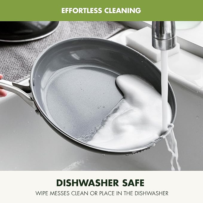 GreenPan Swift Healthy Ceramic Nonstick, Stainless Steel Handle, Dishwasher Safe - Image 6