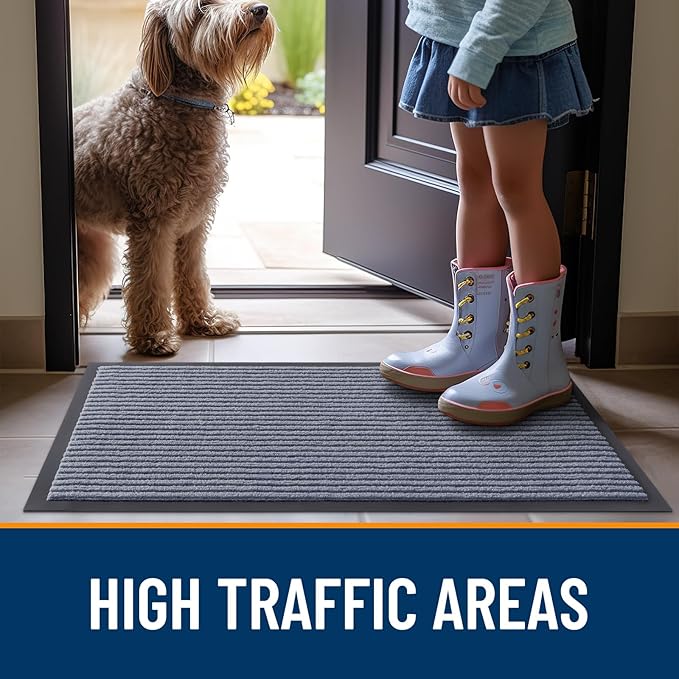 OLANLY Front Door Mat Indoor Outdoor Entrance, Waterproof Heavy Duty Doormat - Image 7