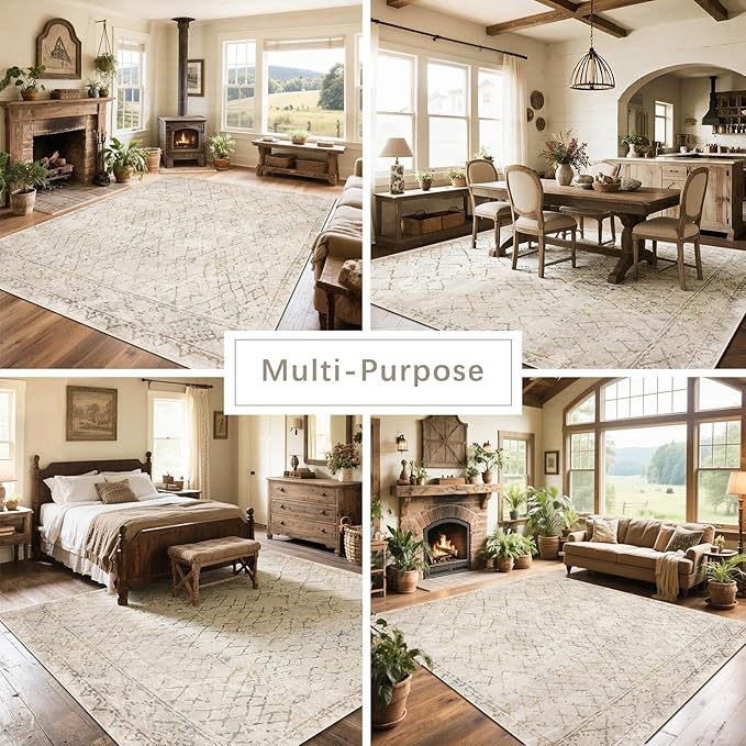 Washable Rugs 8x10 Area Rugs for Living Room, Dining Room- Large Ultra Soft - Image 5