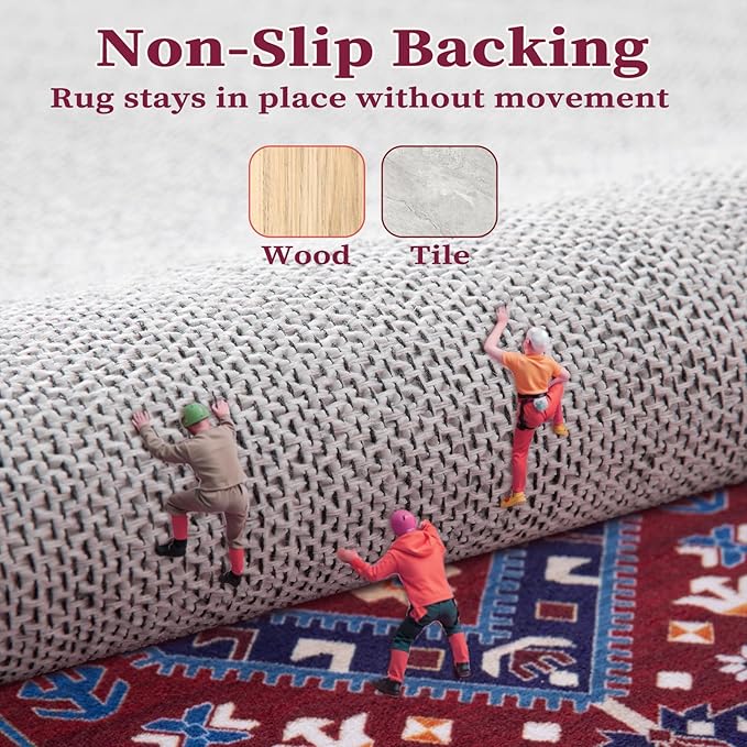 SERISSA 9x12 Area Rugs for Living Room, Large Washable Non-Slip Boho Rug - Image 5
