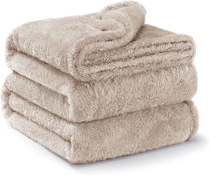 Exclusivo Mezcla Plush Fuzzy Fleece Bed Blanket King Size, Super Soft, Fluffy - Image 4