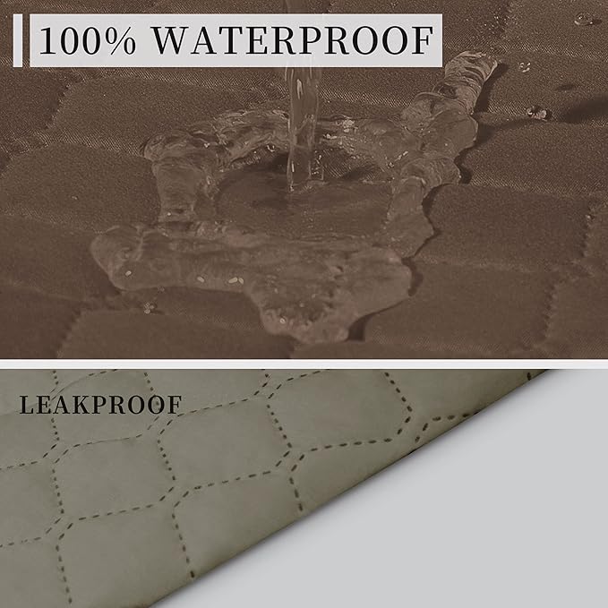 ISSUNTEX Double Protection 100% Waterproof Loveseat Sofa Covers - Image 3