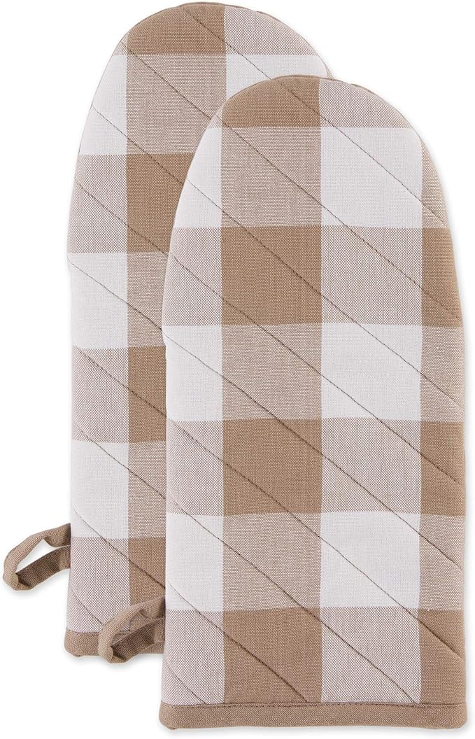 DII Buffalo Check Kitchen Collection, Classic Farmhouse Kitchen Set, Oven Mitt by DII