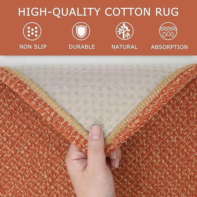 KOZYFLY Runners for Hallways 2x6 ft Washable Kitchen Runner Non Slip Rubber - Image 6
