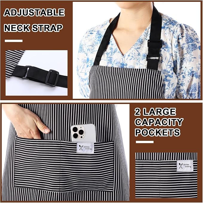 Janmercy 24 Pcs Aprons for Women Men - Image 5