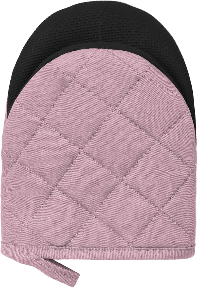 Short Oven Mitts, Heat Resistant 500°F, Silicone Grip Kitchen Gloves, Non-Slip - Image 6