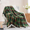 PU MEI Sherpa Fleece Throw Blanket 80" x 90" Reversible Plush Fluffy Large Big by HOME