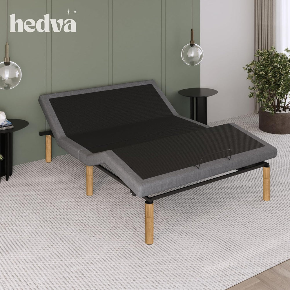 Hedva Queen Adjustable Bed Frame, Head & Foot Incline, Zero Gravity, Mass...
