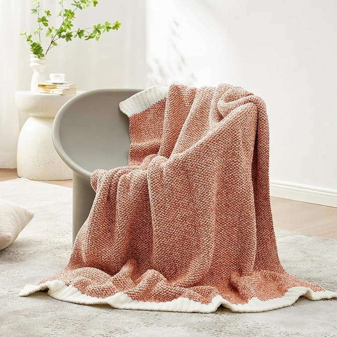 Snuggle Sac Orange Throw Blanket - Image 2