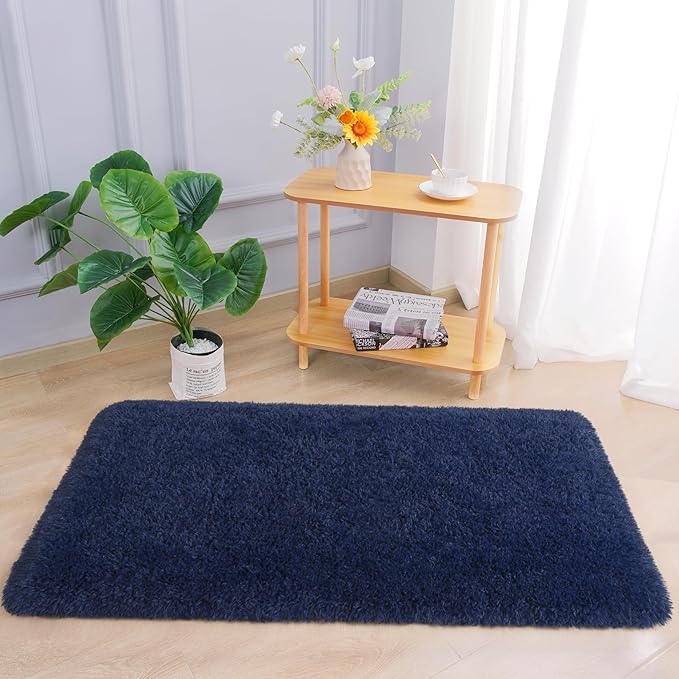 Chicrug Soft Runner Rug for Bedroom Living Room Plush Fluffy Rug 2x4 Feet - Image 5