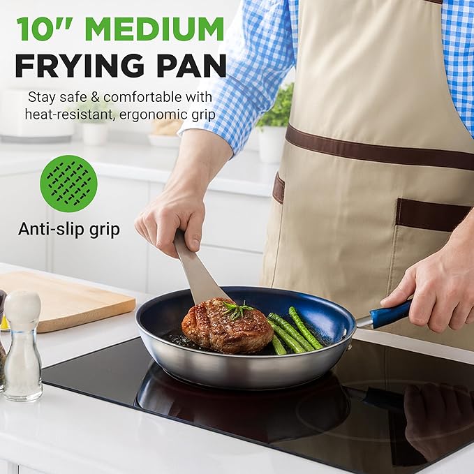 NutriChef 10'' Medium Fry Pan