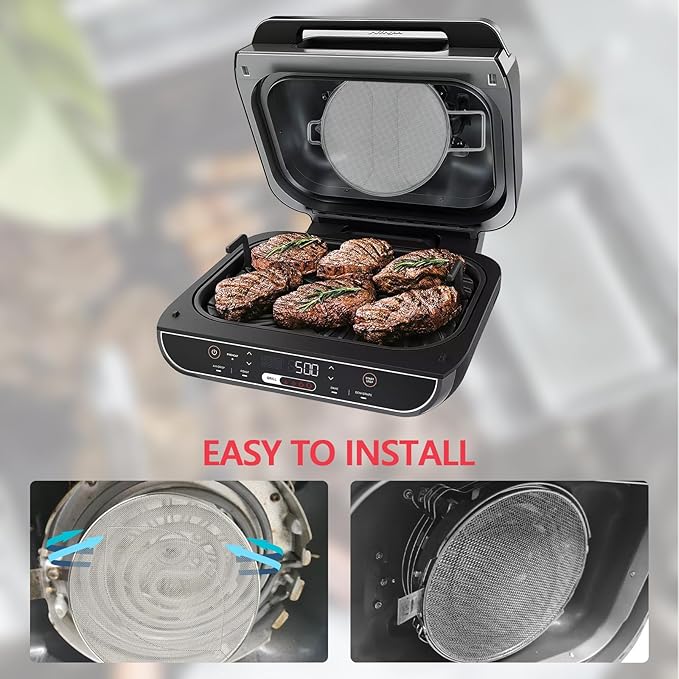 2 Packs Splatter Shield for Ninja IG651 IG600 IG601 Foodi Air Fryer Accessories - Image 6