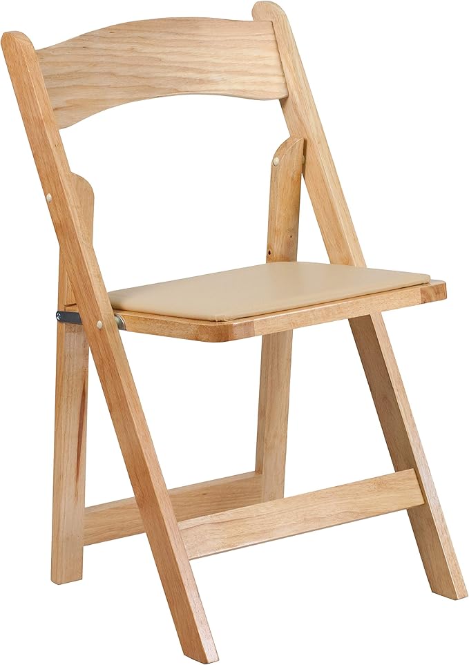 Flash Furniture Hercules Series Beechwood Folding Event Chairs with Padded Se...