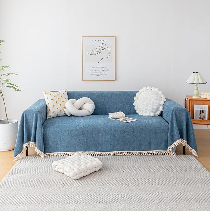 HANDONTIME Couch Slipcover Dog Sofa Covers Boho Couch Cover by HANDONTIME