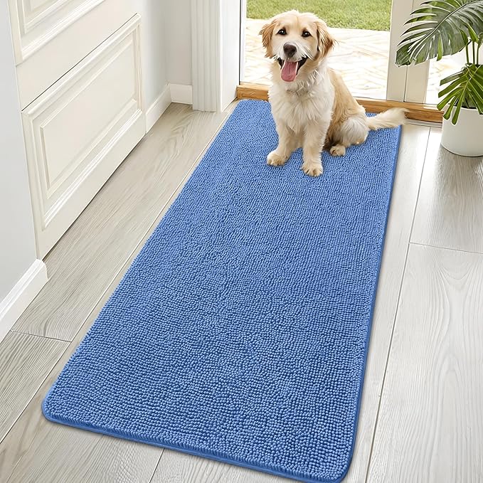 OLANLY Dog Door Mat for Muddy Paws 70x35, Absorbs Moisture and Dirt, Absorbent by OLANLY