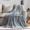 JIAHANNHA Fleece Blanket Twin Size Grey 60 by 80 Inches Throw Blankets by JIAHANNHA