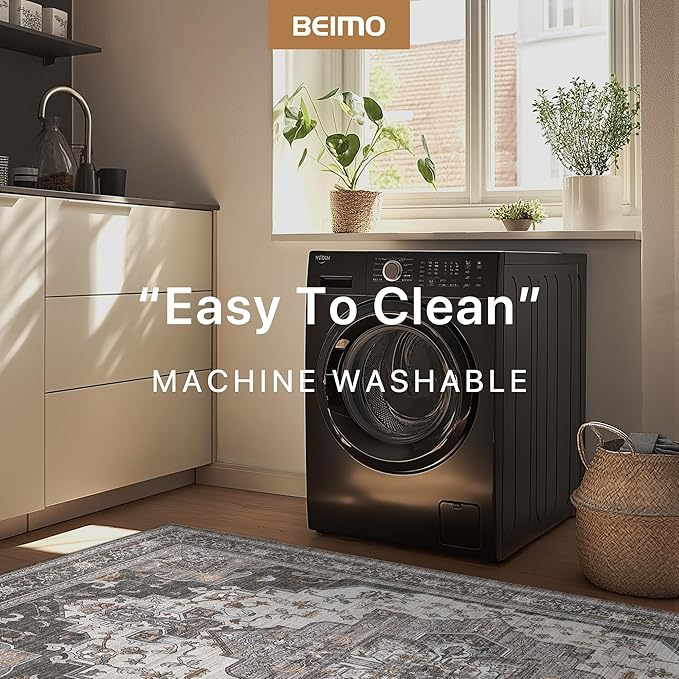 BEIMO Area Rugs 8x10 for Living Room Bedroom, Modern Vintage Machine Washable - Image 5