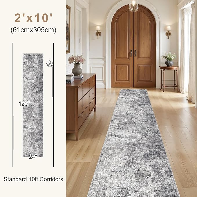 UERMEI 2X10 Washable Runner Rug - Image 3