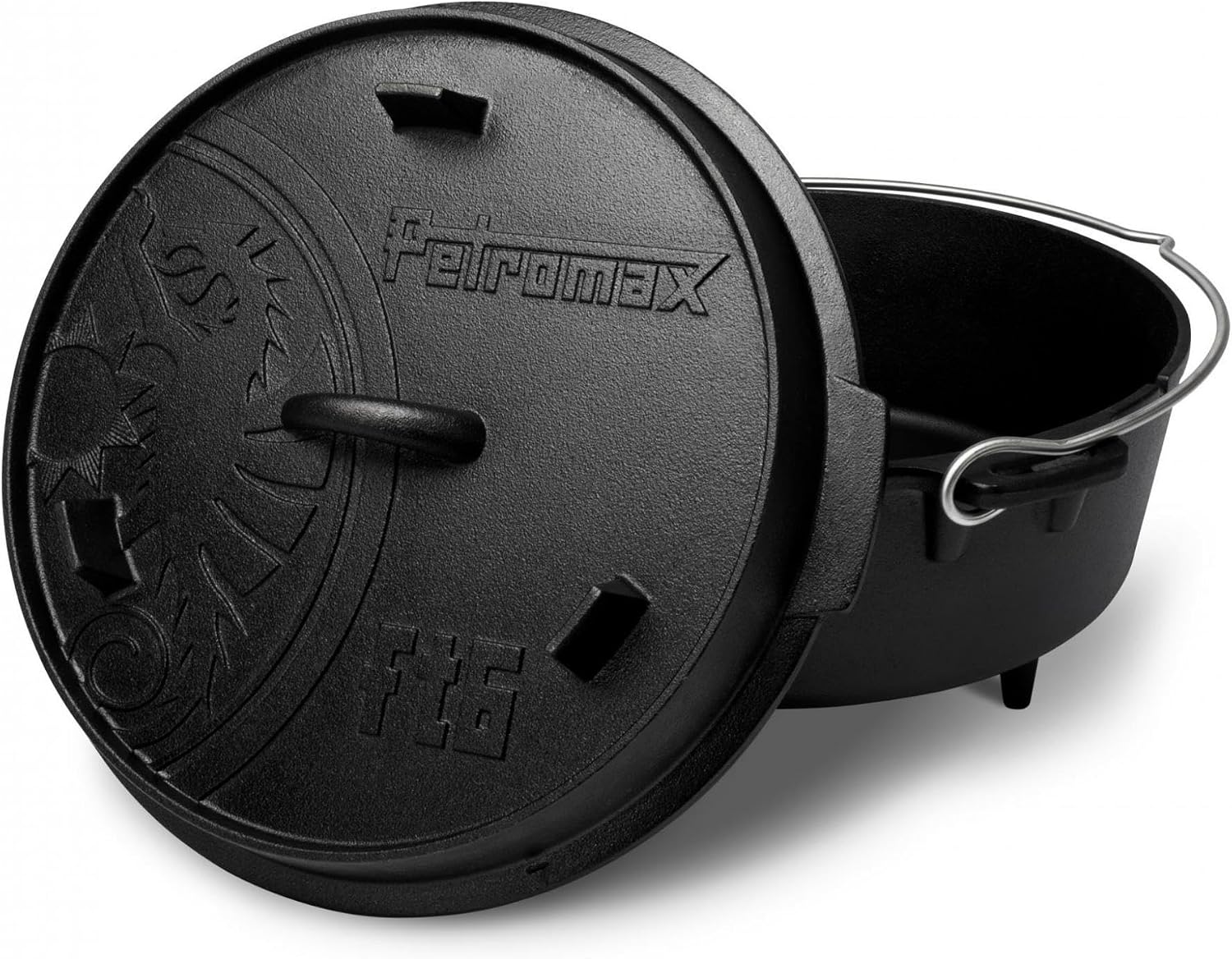 Petromax ft6 Feuertopf mit Füße Dutch Oven Set INKL. Deckelheber Schmortopf
