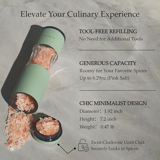 Salt and Pepper Grinder Set - Image 5